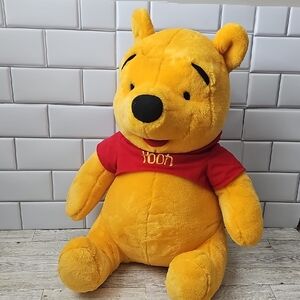 Disney Winnie the Pooh Yellow Red Stuffed Animal